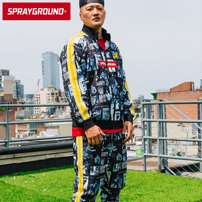 【特卖】SprayGround李小龙联名个性经典舒适休闲针织裤学生W0722 - 图2