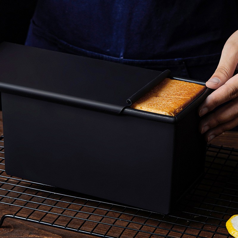 低糖吐司盒450g带盖土司模具250g水立方日式小面包模家用烘焙工具-图3