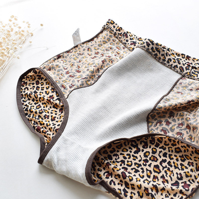 大码舒适豹纹内裤女士中高腰收腹包臀短裤清凉透气收腰三角裤短裤,淘宝优惠券,粉丝福利购,淘宝优惠卷