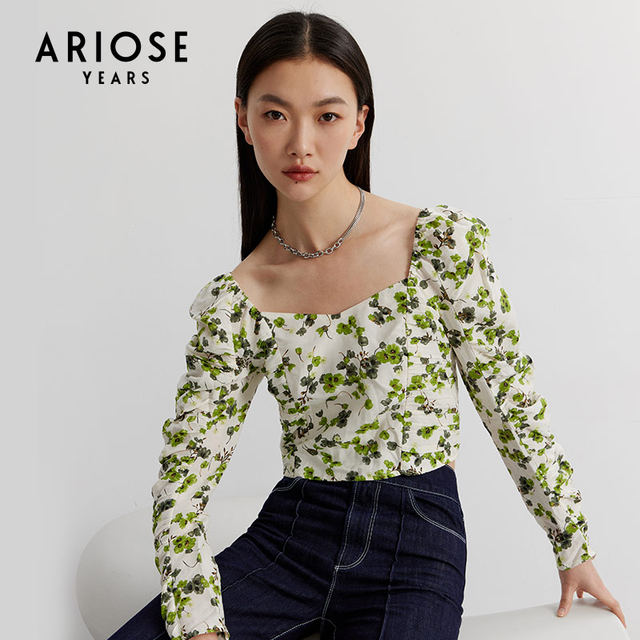 Ainos Estee Puff Sleeve Sweet Top