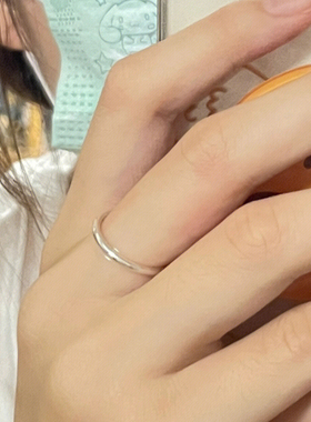 清新简约日系大方极简戒指