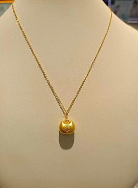 沉甸甸金色钱袋项链轻奢高级