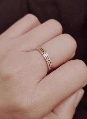 洗手不用18K包金显白女链条戒指