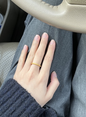 删繁就简～简约款素圈戒指轻奢