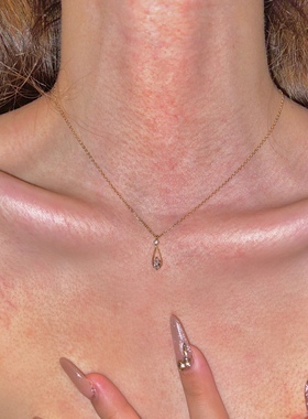一眼万年法式水滴颈链