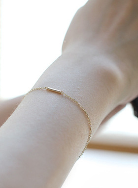 原创百搭包金森系通勤风ins手链