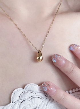 质感细闪百搭小巧水滴项链