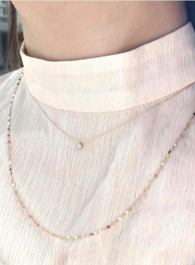 不掉色时尚风高级感配饰蛇骨项链
