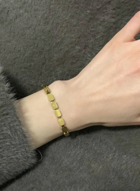 爆闪精致闪闪小方砖手链气质