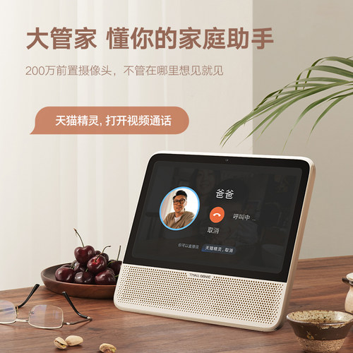【团购】天猫精灵CC10智能音箱带监控屏播放器蓝牙音响 - 图1