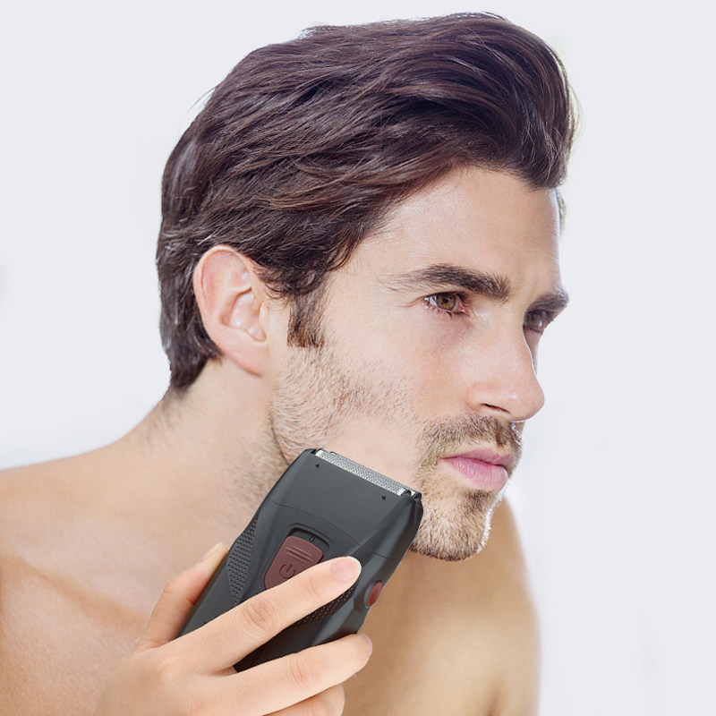 油头推白光头往复式男士双网剃刀 约克武义剃须刀