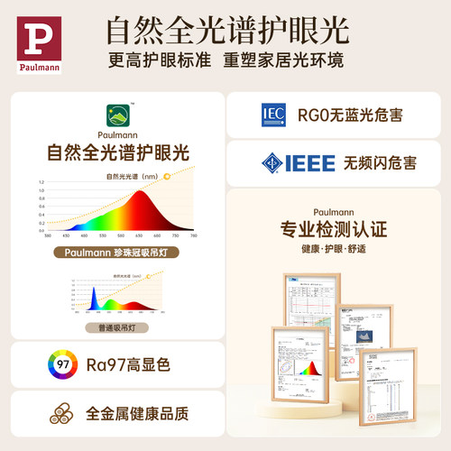 德国柏曼轻奢客厅吊灯 美式现代简约大气主灯分子灯餐厅智能灯具 - 图2