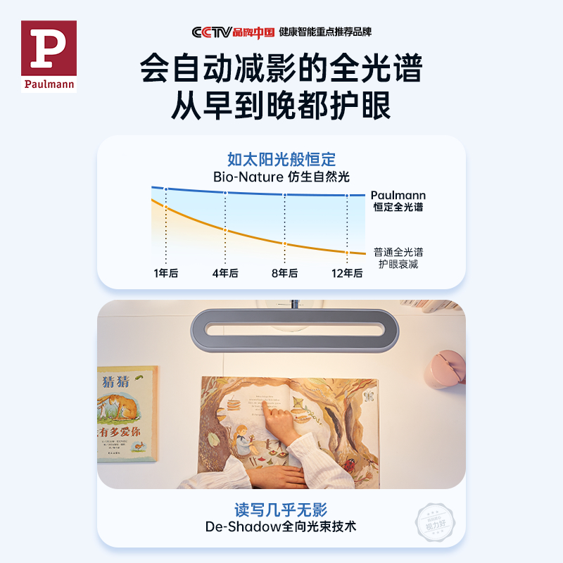 【样品特卖】德国柏曼护眼台灯学习阅读卧室led落地灯售完即止-图1