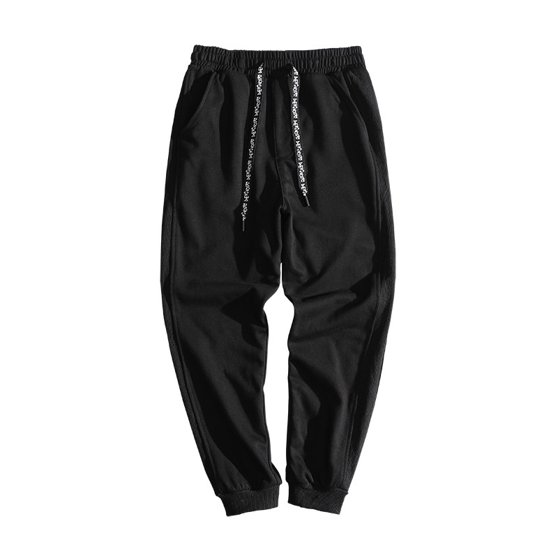 秋冬季百搭男士运动加绒潮流卫裤 文际休闲裤