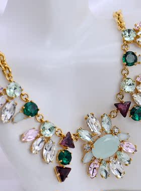 奢华复古大气项链锁骨链现货