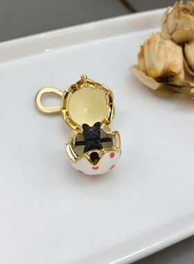 欧美珐琅彩绘彩蛋高级吊坠项坠