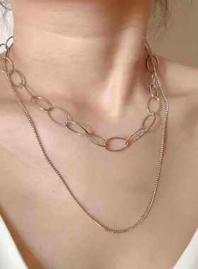 小众进口链条镀金高级感项链