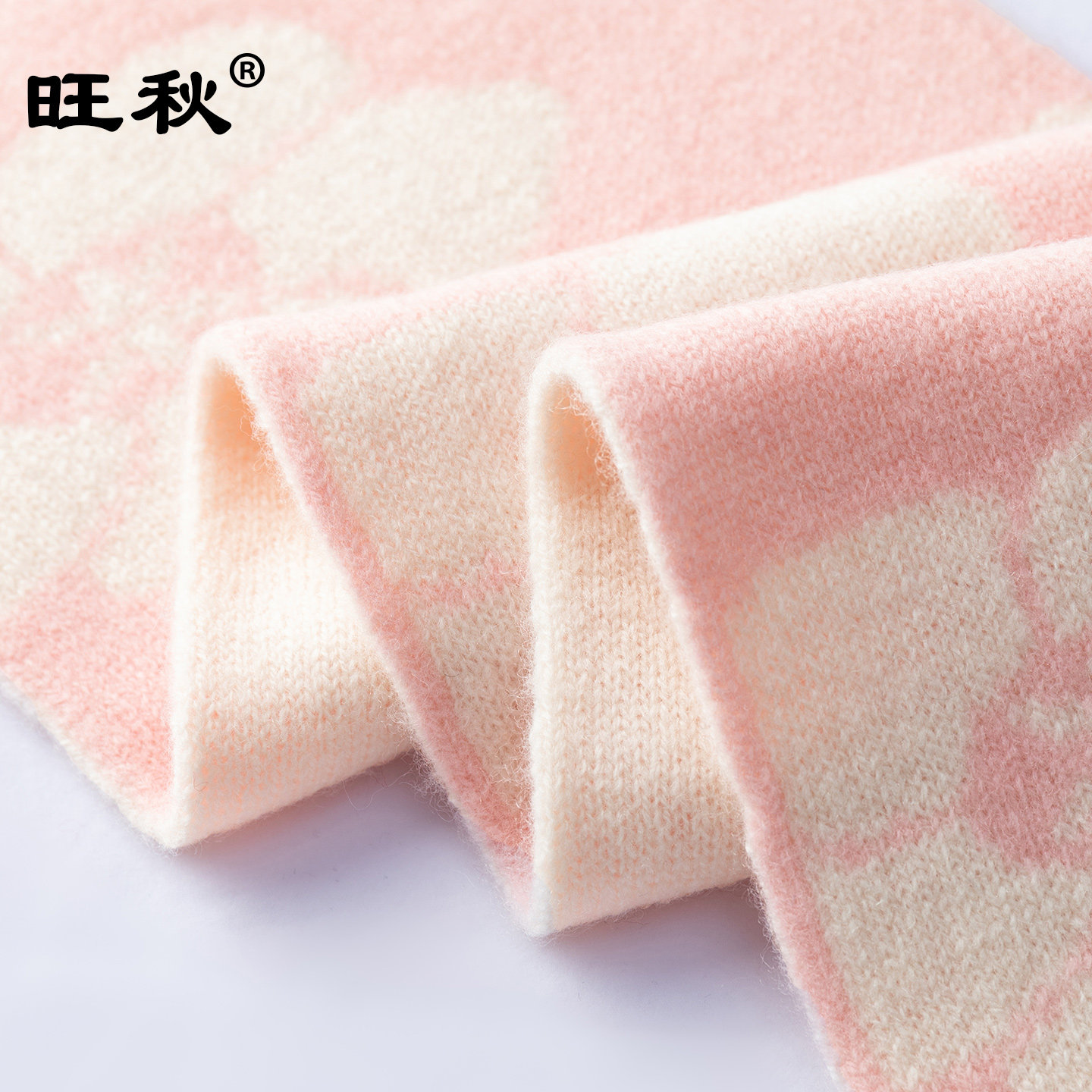 【礼盒装】韩版交叉保暖100羊毛围巾女秋冬便捷提花针织围脖,淘宝优惠券,粉丝福利购,淘宝优惠卷