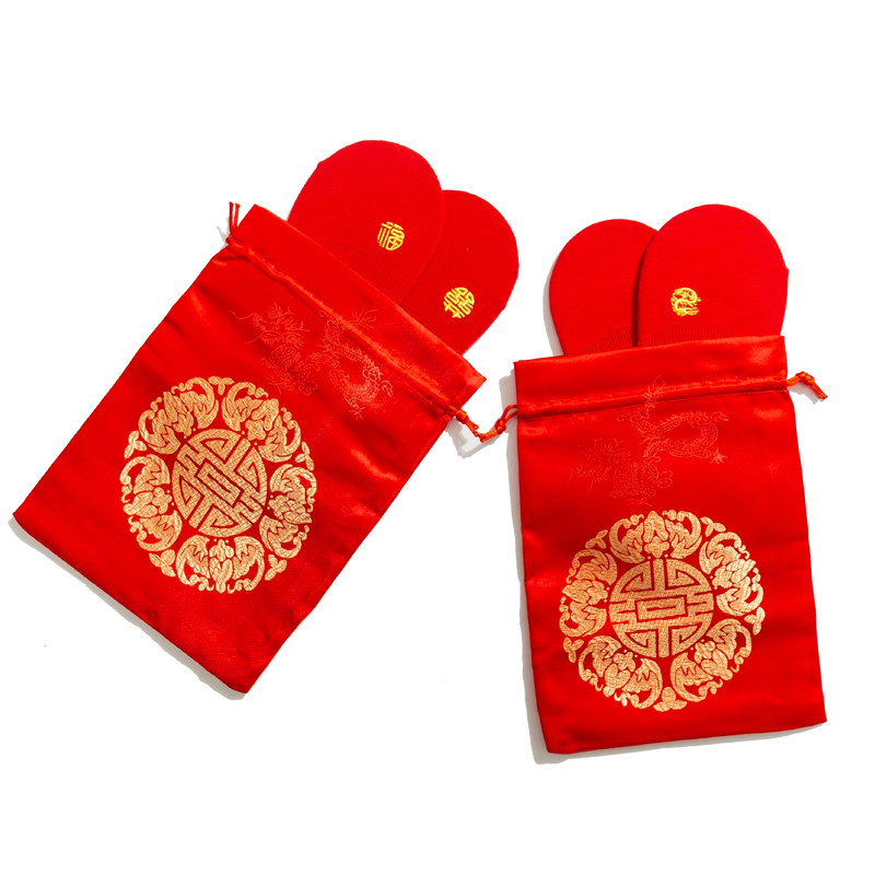 大红色情侣喜女结婚纯色隐形中筒袜 名迪路短袜/打底袜/丝袜/美腿袜