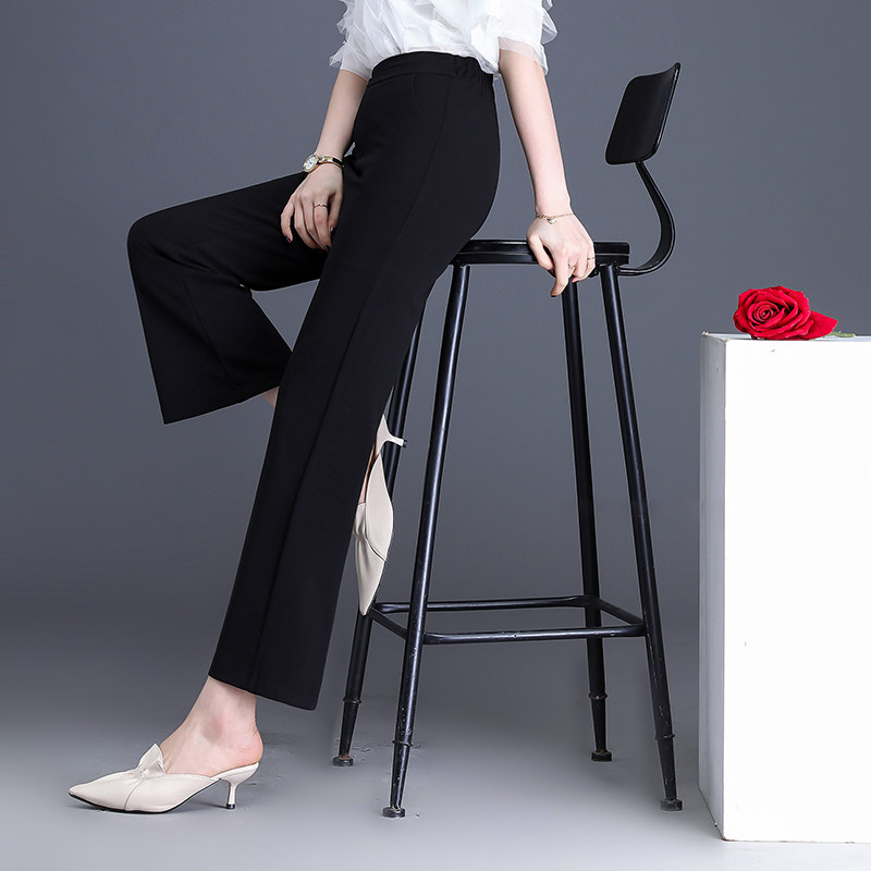 夏2020新款垂感高腰大码宽松阔腿裤 玛依恋休闲裤