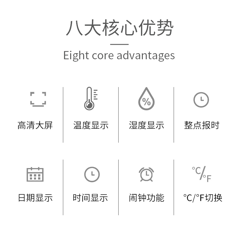 数字温湿度计家用温湿度表室内电子温湿度计温度计测试仪检测仪器 - 图0