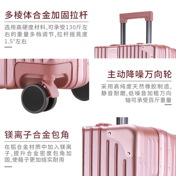 Small Trolley Box Aluminum Frame Universal Wheel