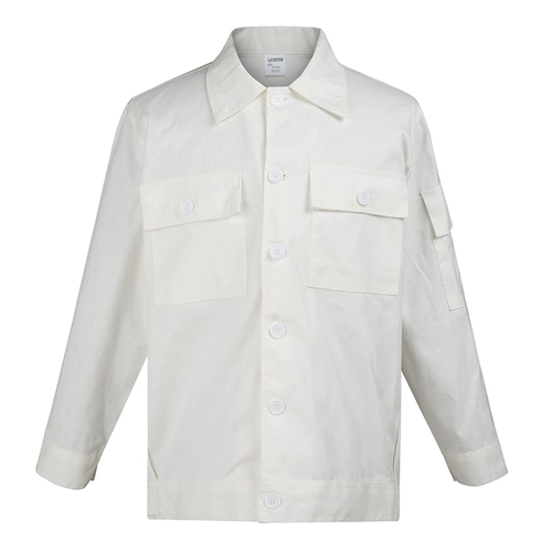 Мужской осенний хлопковый комбинезон, износостойкий лонгслив, нарукавники, комплект, увеличенная толщина, защита от ожогов