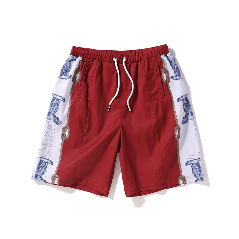 freamve航海胜利女神像印花短裤 freamve休闲裤