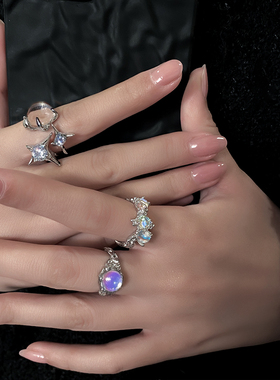 时尚个性小众设计戒指女