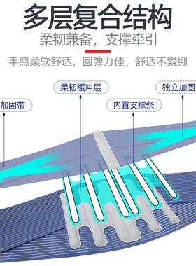 佳禾护腰带腰间热合双层腰椎男女士自发热保暖四季夏天透气