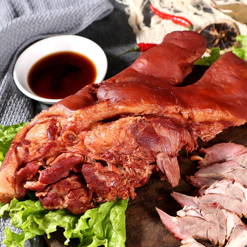 沈万三 卤猪头肉卤味即食猪蹄肉食熟食五香猪脸真空包装袋装,淘宝优惠券,粉丝福利购,淘宝优惠卷