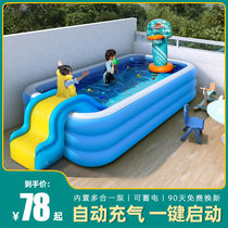 Inflatable Swimming Pool Baby Home Baby Boy Family Thickened Swimming Bucket Outdoor Adult Kids Large Play Pool