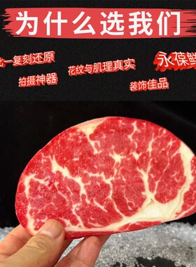 仿真原切鲜牛排模型食物替身