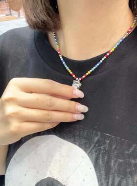 bapemilo塑料女生两根一组项链