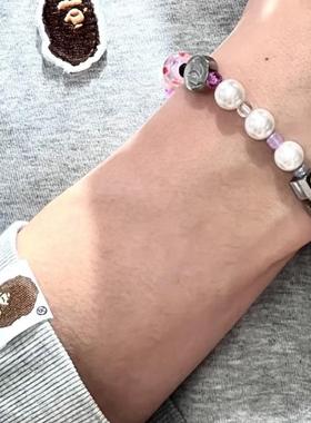 BAPE甜美可爱二合一设计手链挂件