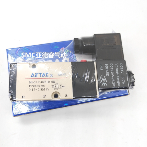 亚德客面板式电磁阀4V310-08B/A 4M310-10B/A气动执行器配件DC24V - 图3