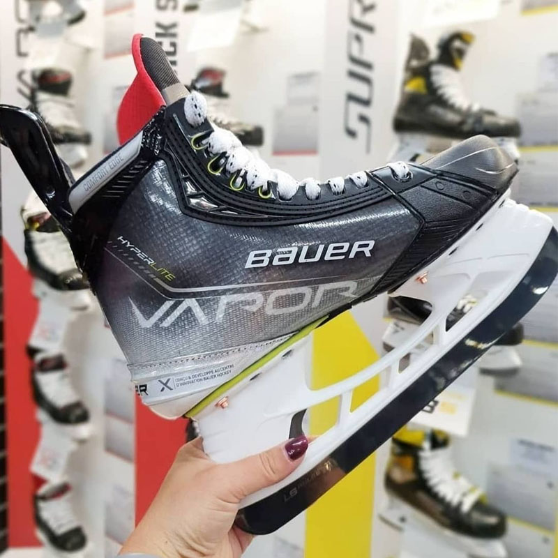 21年新款Bauer Hyperlite青少年成人冰球鞋鲍尔精英级比赛冰刀鞋 - 图1