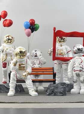 宇航员太空人雕塑美陈互动打卡