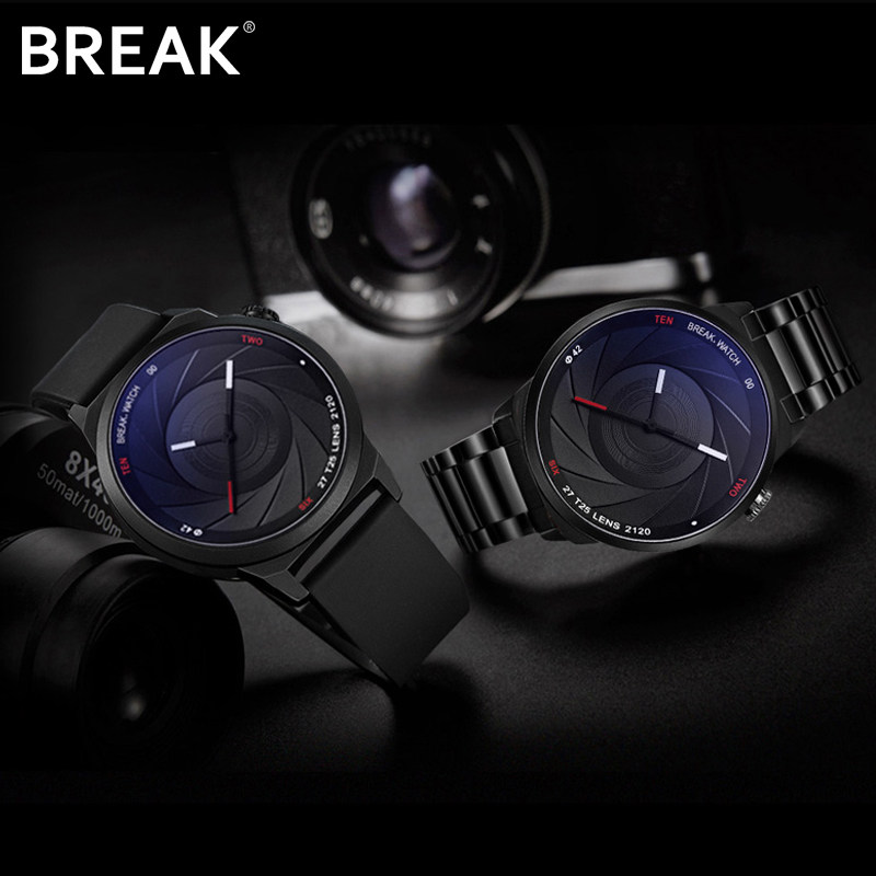 break男士学生潮流时尚简约石英表 break国产腕表