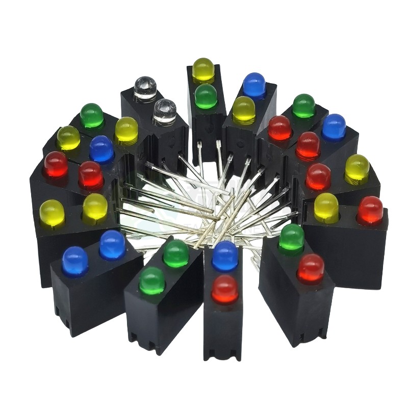 双孔3mmLED灯座含灯珠90度弯脚PCB固定座f3指示led灯珠带2孔灯座,淘宝优惠券,粉丝福利购,淘宝优惠卷