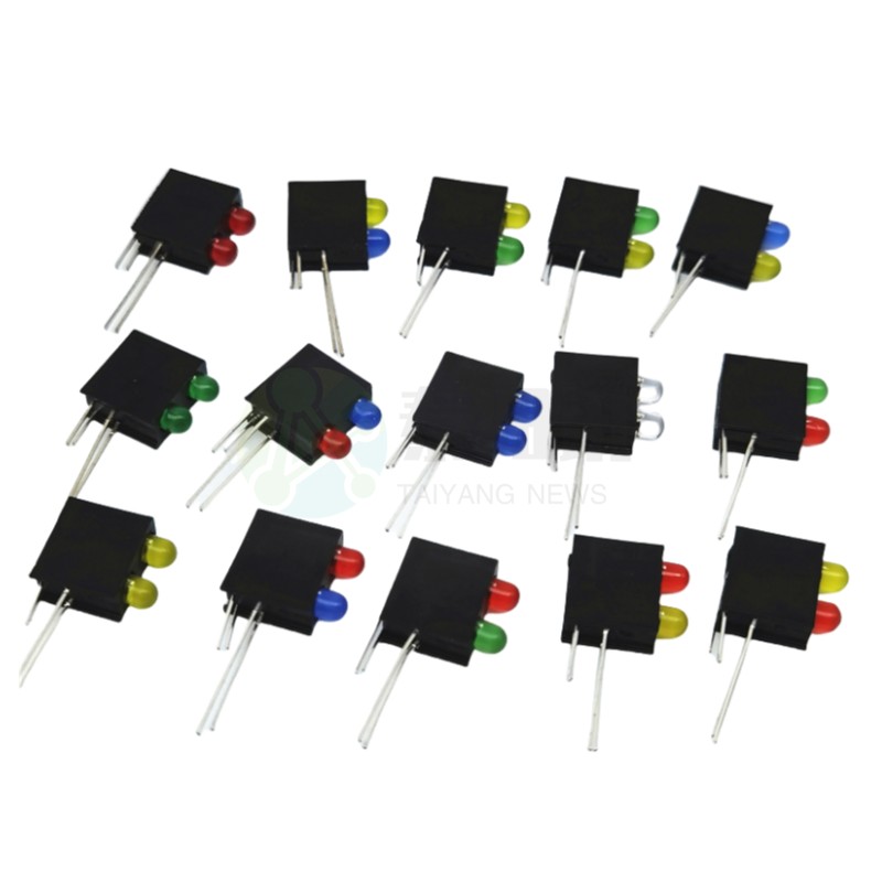 双孔3mmLED灯座含灯珠90度弯脚PCB固定座f3指示led灯珠带2孔灯座,淘宝优惠券,粉丝福利购,淘宝优惠卷