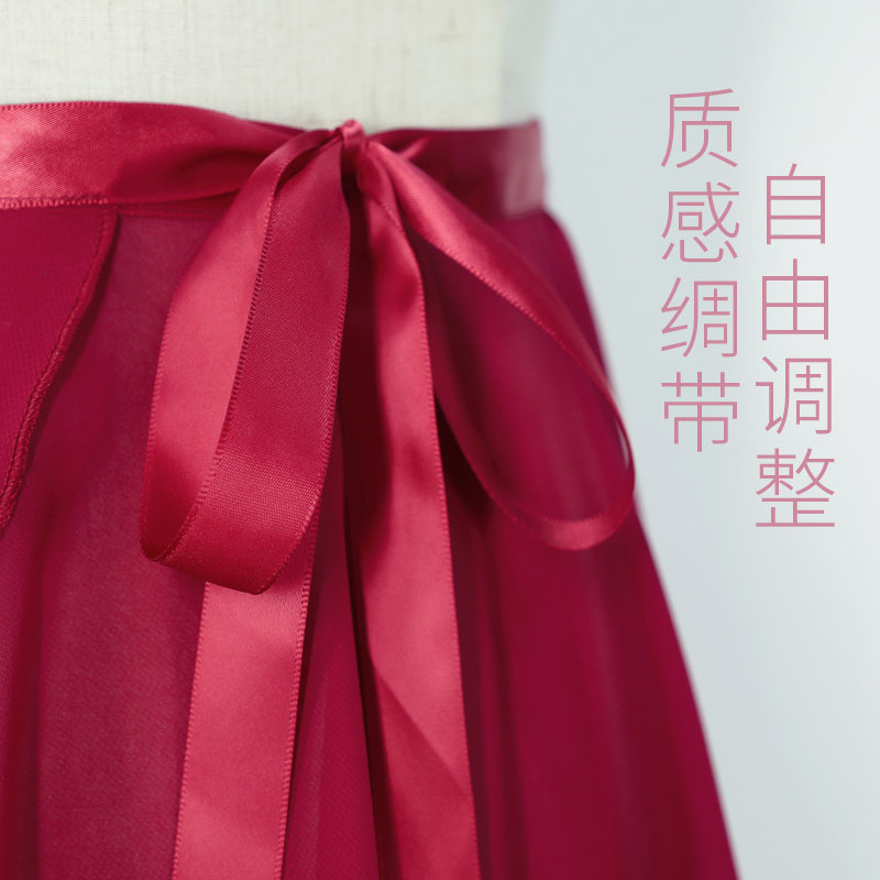 成人芭蕾舞裙舞蹈雪纺纱裙半身裙 jidgirl民族服装/舞台装