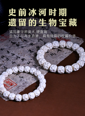 djy猛犸象牙手串男女无相手链