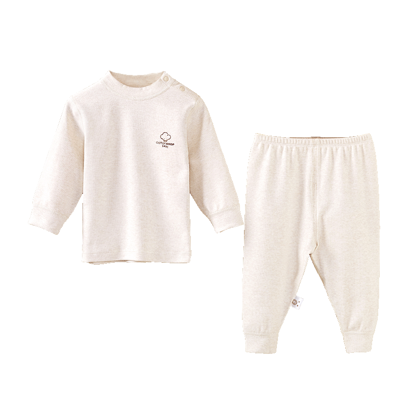 棉店婴儿内衣套装春秋纯棉空调服 cottonshop内衣套装