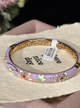 蝴蝶复古珐琅彩掐丝手镯