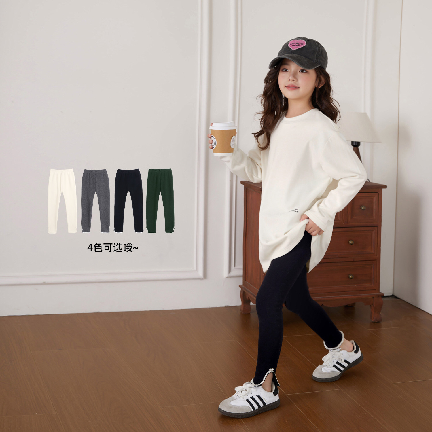 NORNOR陈大猪女童打底裤外穿2025冬季新款高弹力儿童加绒保暖裤子,淘宝优惠券,粉丝福利购,淘宝优惠卷