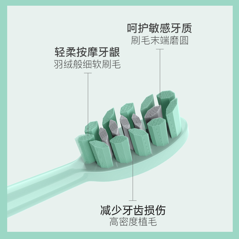福派电动牙刷头原装抗菌型牙刷头软刷头替换刷头【官方旗舰店】-图1
