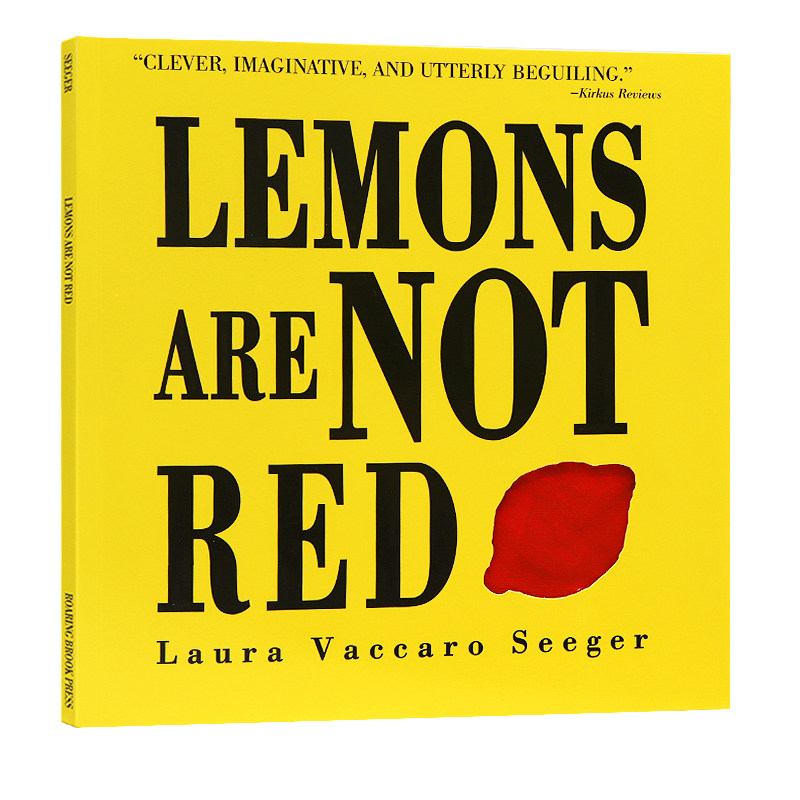 柠檬不是红色的 英文原版 Lemons Are Not Red 玩转颜色 儿童英语启蒙认知学习图画书 张湘君书单推荐 进口原版洞洞书