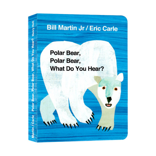 廖彩杏书单英文原版绘本Polar Bear Polar Bear What Do You Hear北极熊你听到了什么Brown Bear作者Eric Carle艾瑞卡尔爷爷纸板书 - 图3