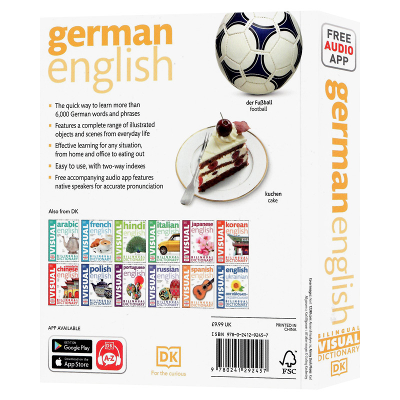 现货DK语言字典 德语-英语双语图解字典German-English Bilingual Visual Dictionary (Bilingual Visual Dictionary)英文原版图解 - 图0